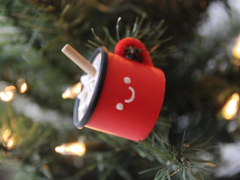 Cute Cocoa Cup Keychain