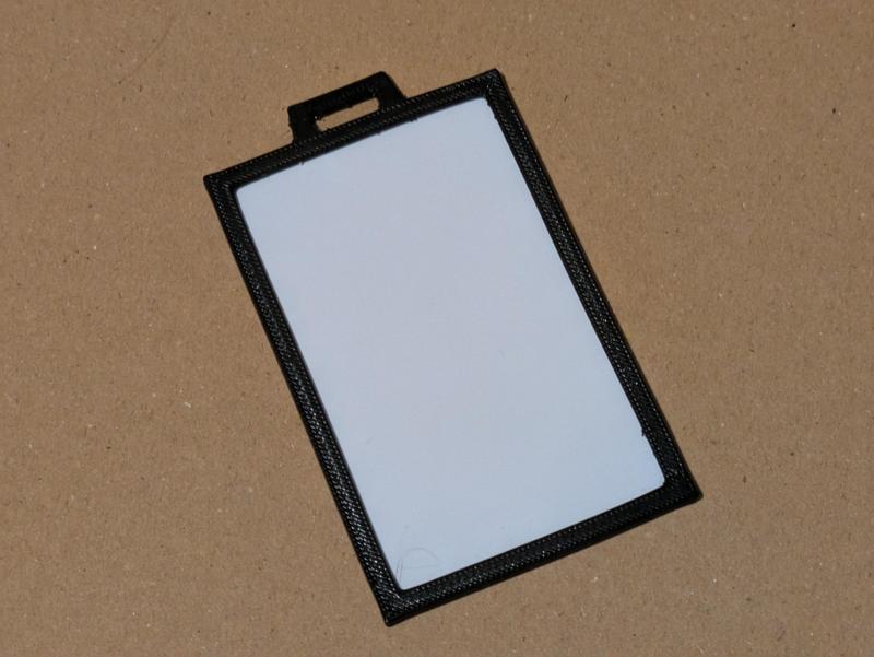 No-frills badge holder