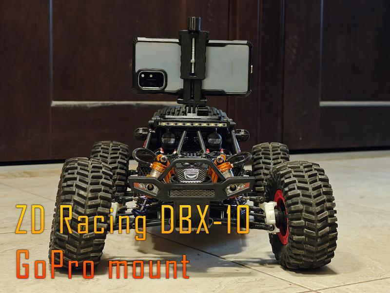 ZD Racing DBX-10 GoPro (phone) mount