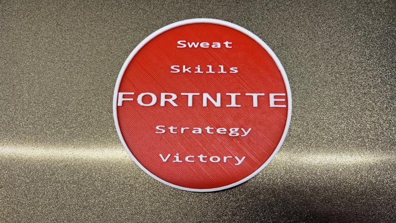 Fortnite Coaster Strategy 2 Color Print
