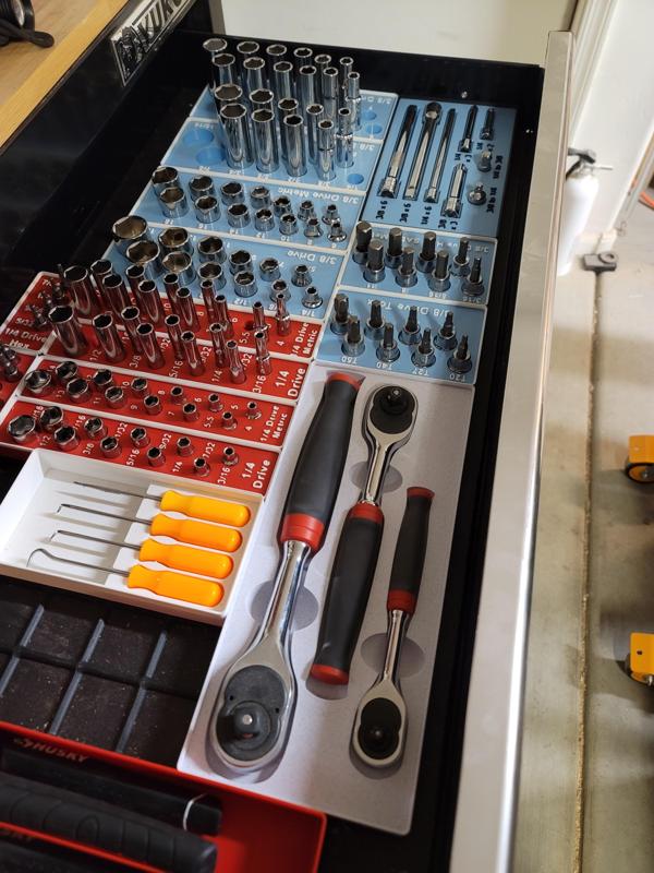 Gridfinity Socket Wrench/Ratchet Holder