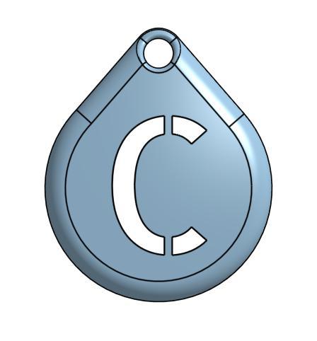 letter c name tag
