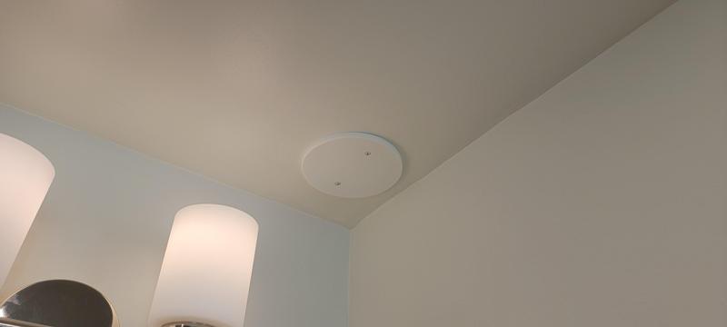 6" Blank Round Ceiling Electrical Box Cover with 1/4" Recess and 3.5" Spacing on Screws