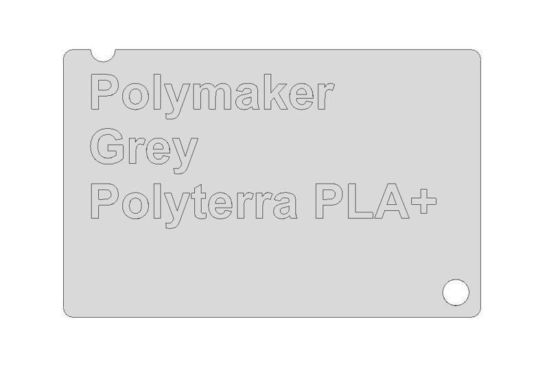 Sample set Polymaker Polyterra PLA / PLA+ businesscard size