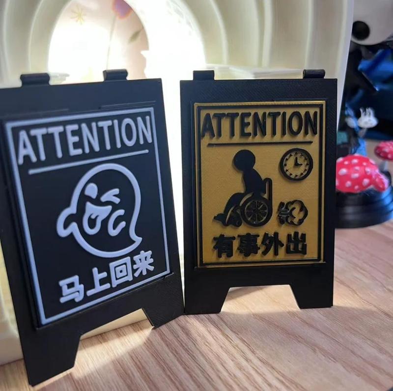 Returning Soon & Out on Errands (Warning Sign-Faceplate)