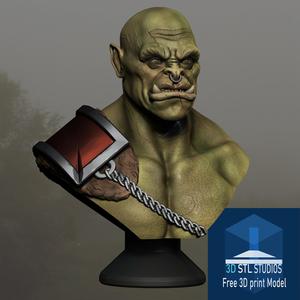 ORC BUST Free 3D print model
