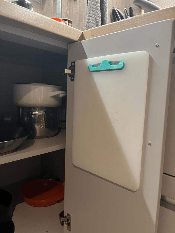 Big IKEA cutting board wall mounted holder