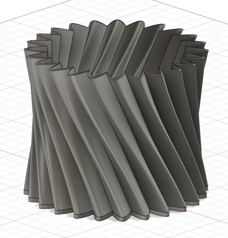 vaso con motivo geometrico