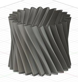 vaso con motivo geometrico