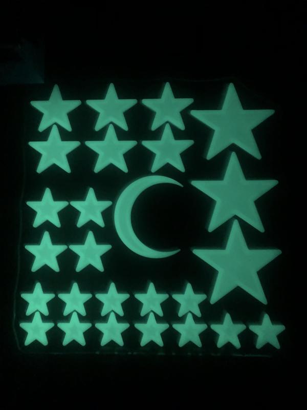 Glow in the Dark Stars and Moon