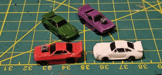 Heat:Pedal to the Medal board game pieces