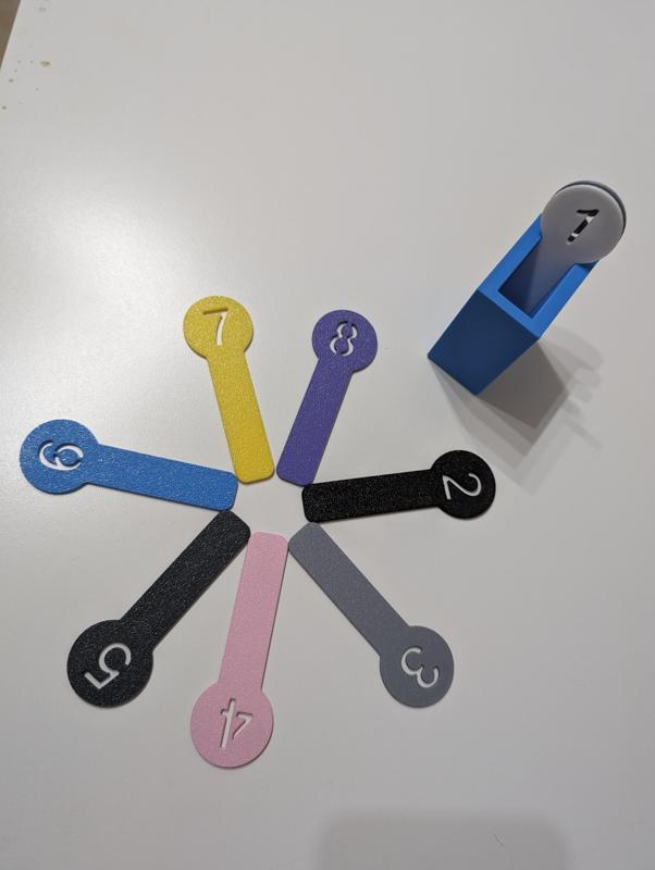 Color chip + organizer