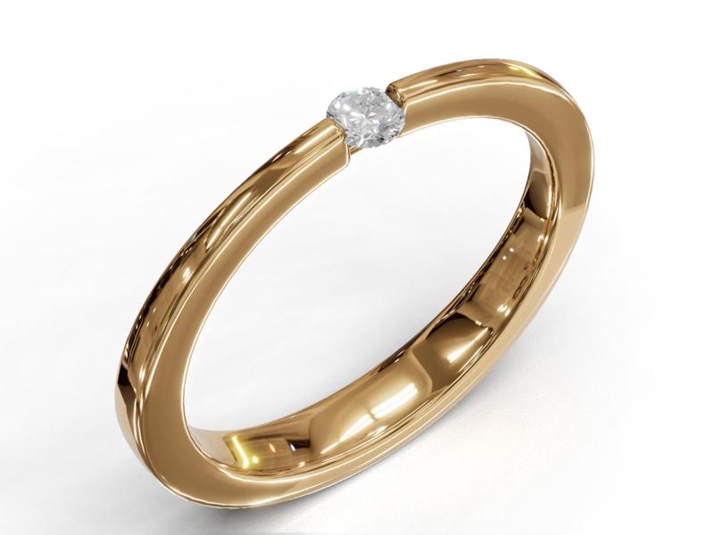 Illusion set Tension setting diamond ring