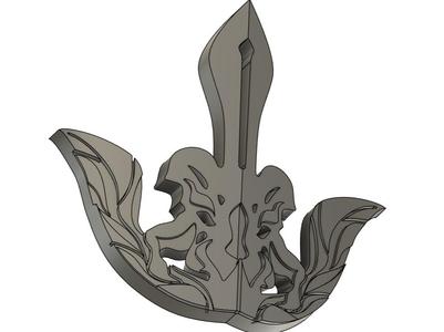 Golden Ornament on genichiros helmet