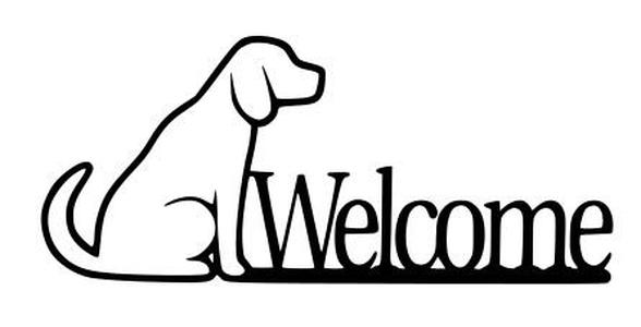 Dog And Welcome Wall Decor