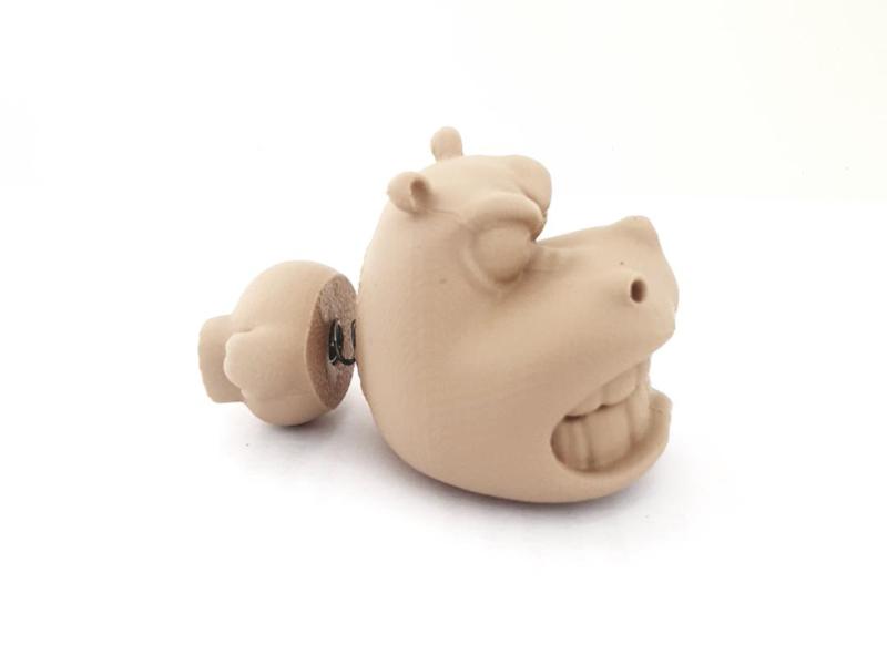 Really Angry Hippo Fridge Magnet