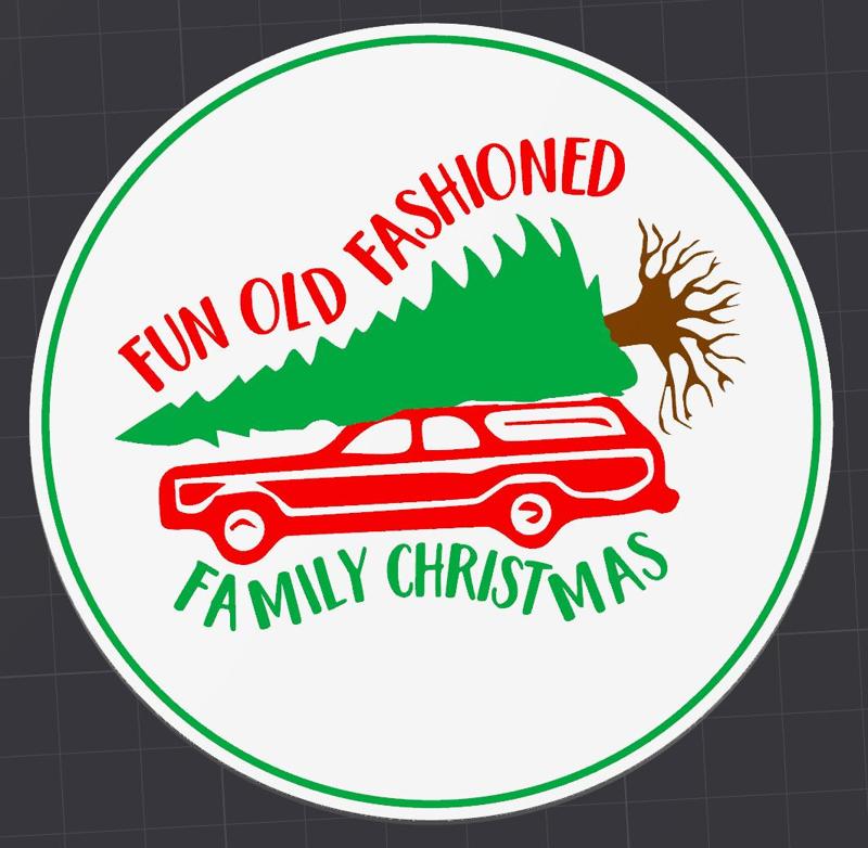 Christmas Vacation Coaster - Family Christmas