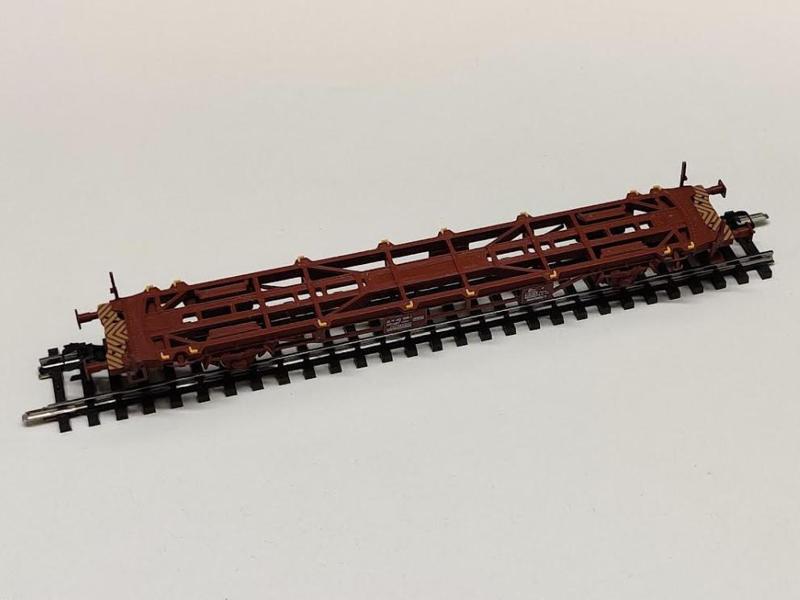 Container Wagon, Green Cargo Lgjns 745/746, in H0 scale (1:87)