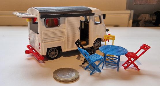 Citroen type H Camper year 1952 scale 1:34 Designer Ed van der Heijden.