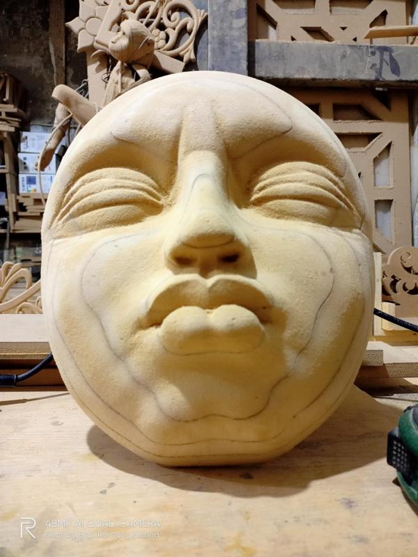 Modern Face Sculpture Wall Art N 5