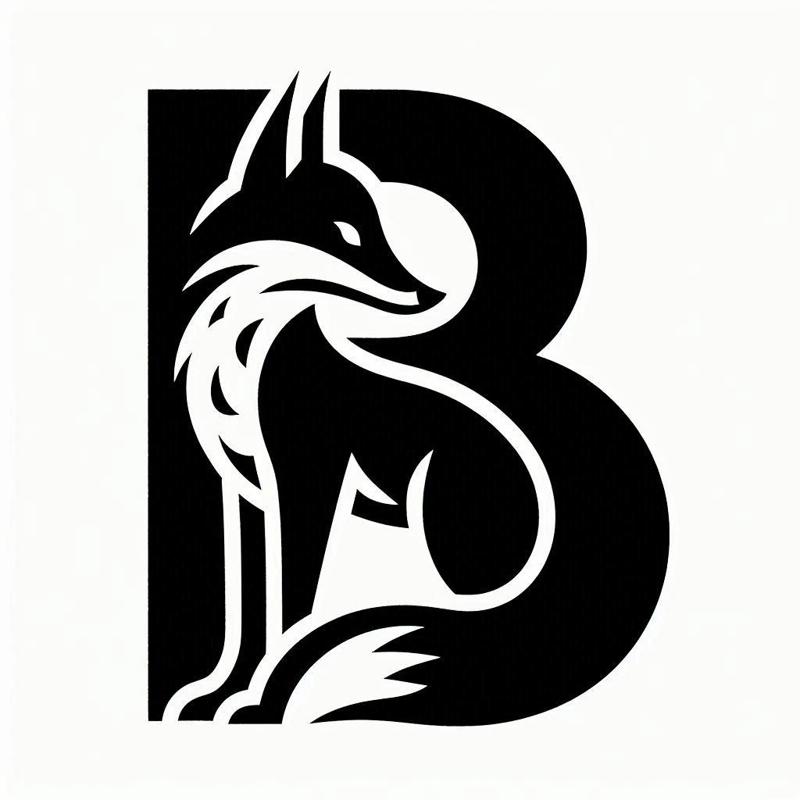 Fox alphabet: Letter B (version 5)