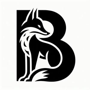 Fox alphabet: Letter B (version 5)