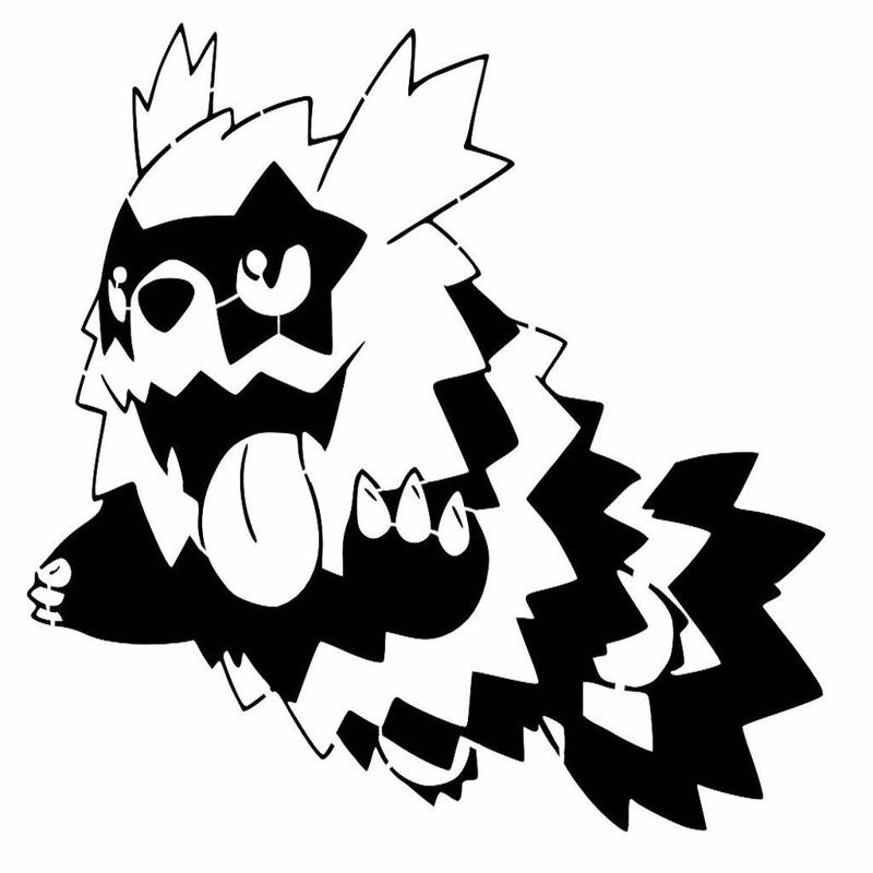 Galar Zigzagoon stencil