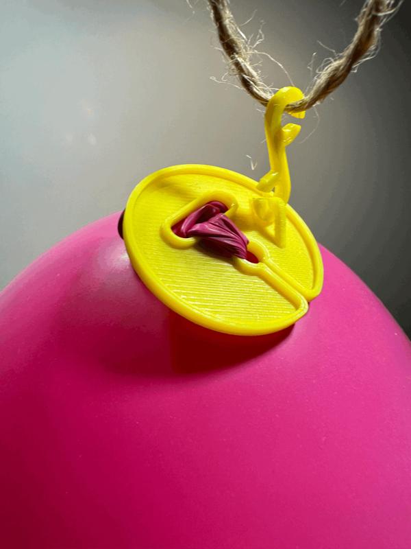 Party Balloon Clip with Optional Snap-On Hook