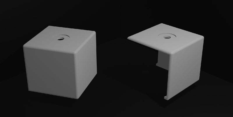 Garden shed corner (with/without gutter)