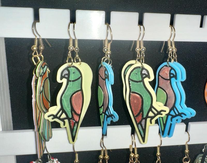 Parrot earrings - 7 color NO AMS