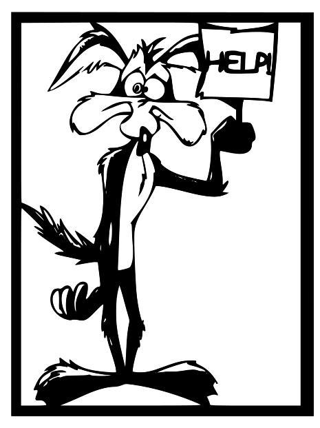 Wile E. Coyote and Road Runner Wall Art