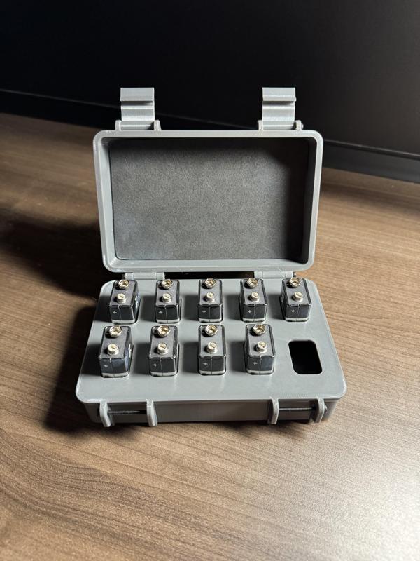 Rugged Box - 9v Battery Holder/Storage
