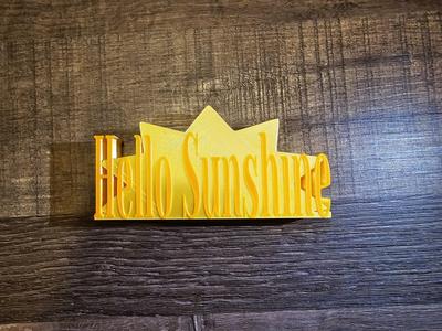 Hello Sunshine desk decor