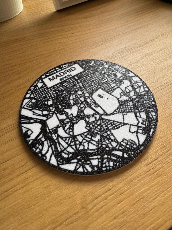 Madrid Map Coaster