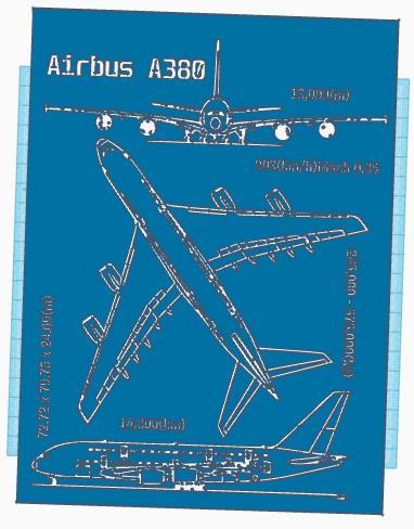 Airbus A380 blueprint