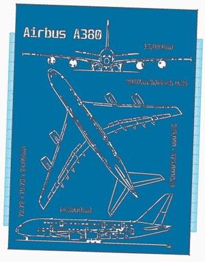Airbus A380 blueprint