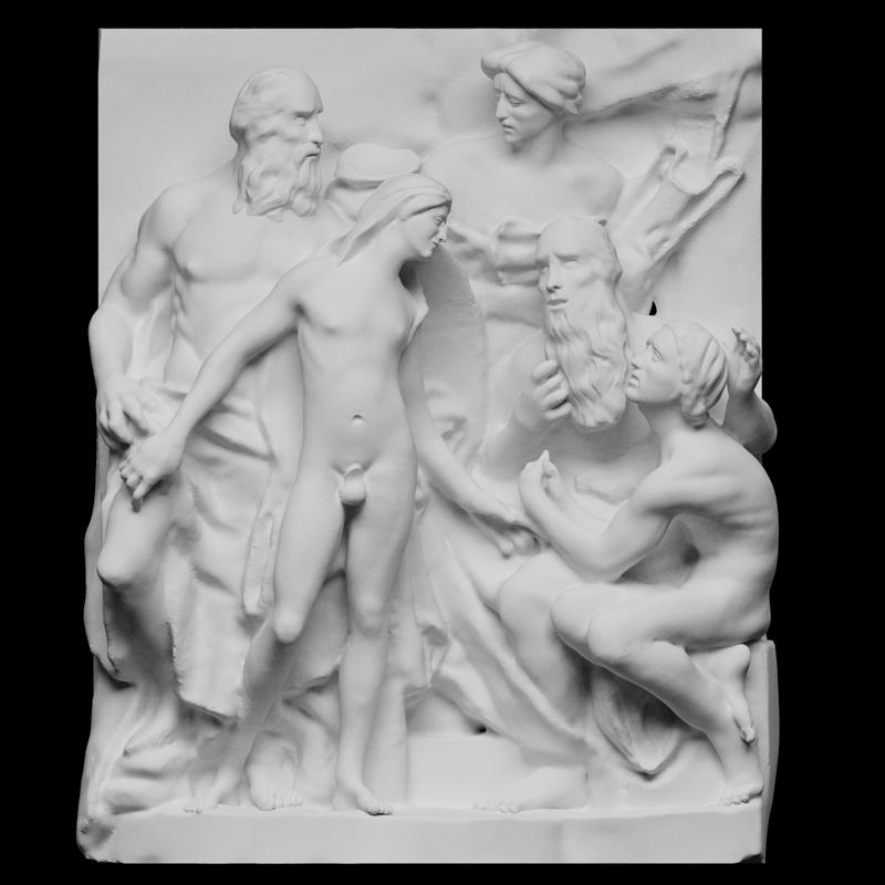 Telemachus being welcomed in Pylos by Nestor