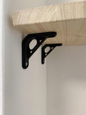 3d printed angle shelf brackets