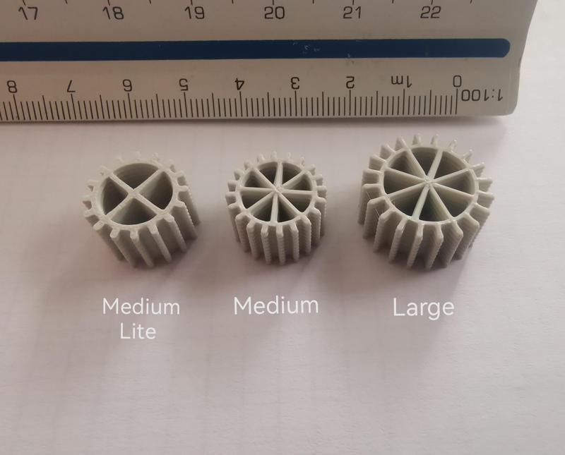 Pond aquarium filter filtration medium helix moving bed