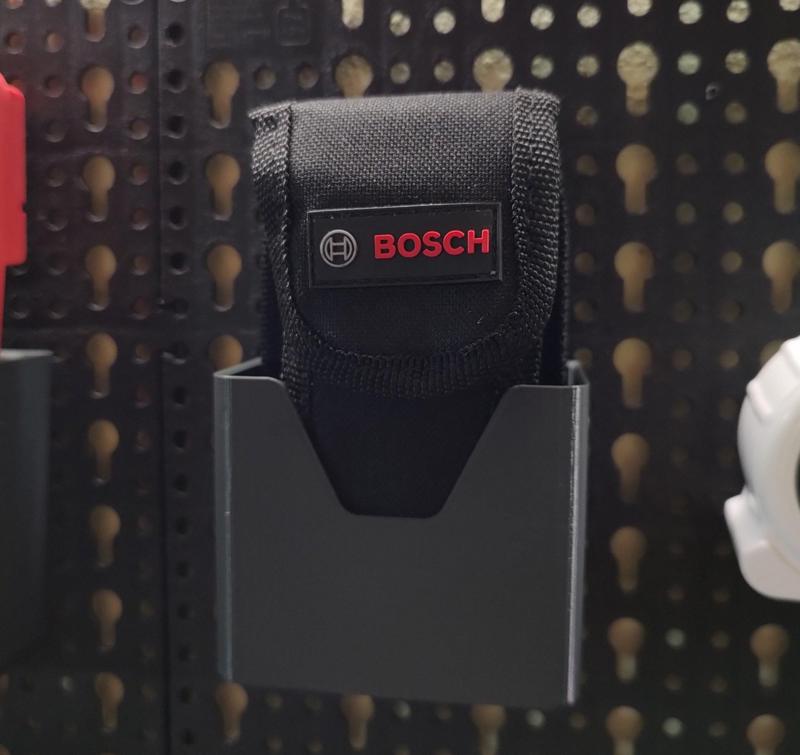 Bosch GLM 50-22 laser measure Parkside pegboard mount
