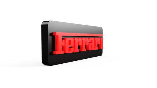 Ferrari 3D logo 2 versions