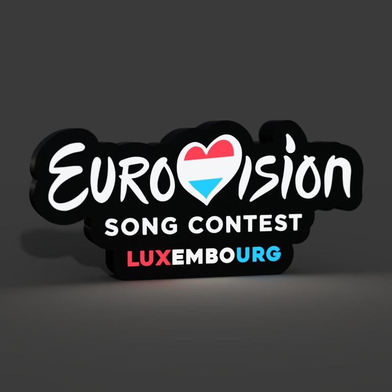 Eurovision Luxembourg Lightbox LED Lamp