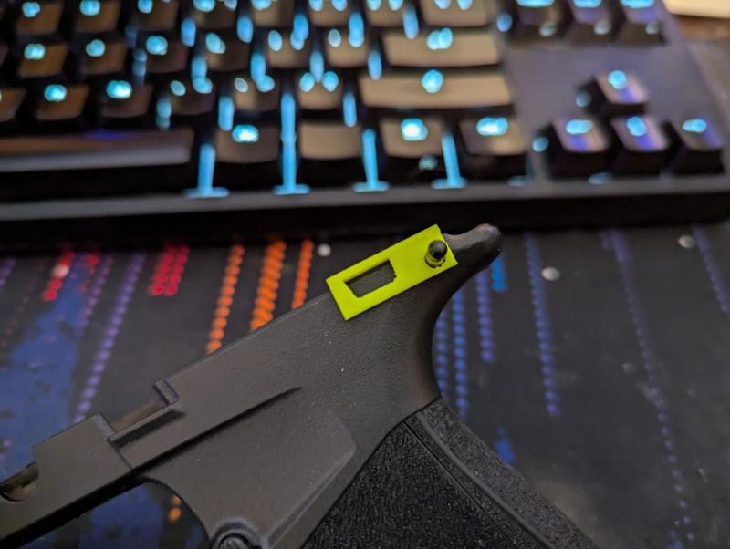 Manual Safety Cutout Template for Sig P365 XMacro