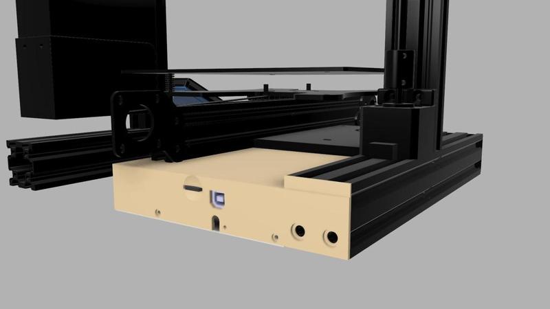 Ender 3 (Pro) SKR V 1.3 / MKS gen L rear case (upside down)