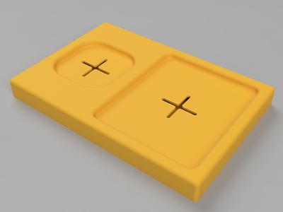 Dual wireless charging pad for Galaxy Z Flip 4 / 5 / 6 and Galaxy Buds Live / Pro / 2 / (2 Pro)