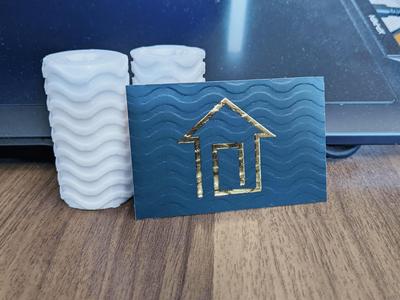 Squiggle / Wave wheels for business card embosser