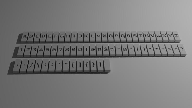 The Lettables - Configurable letters for MOLLE gear