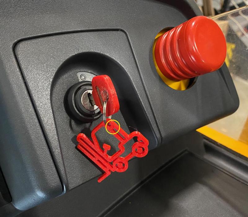 Forklift Keychain (Gabelstapler Schlüsselanhänger)