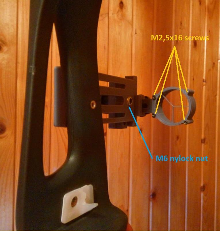 Adjustable bowsight for recurve bow