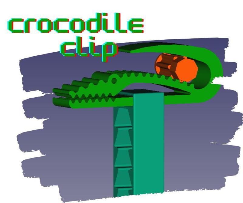 Crocodile Clip multitool for towels or anything